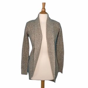 Cream Knit Open Front Cardigan Sweater FB4